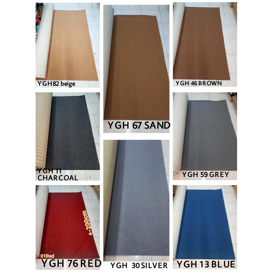 Karpet lantai karpet kantor karpet meteran polos karpet hotel lebar 4m