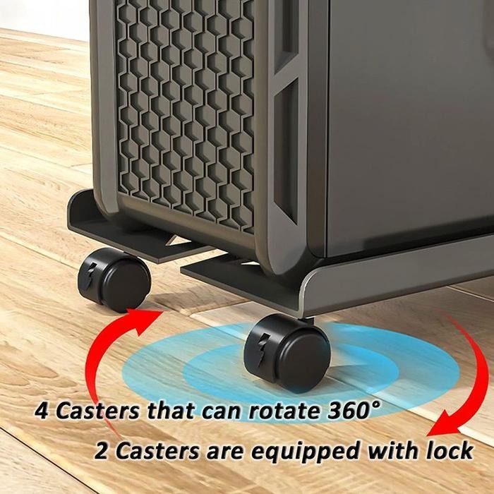 Tray Cpu Komputer Universal Dudukan Cpu Komputer Tray Komputer Rotasi 360 Derajat Rak Cpu Komputer