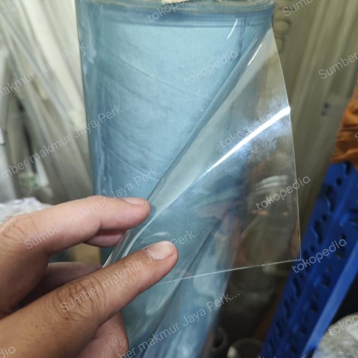 Plastik Taplak Meja ( Alas Meja PVC Transparan ) 0,5mm x 110cm x 220cm