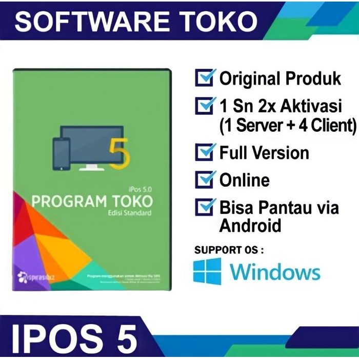 MESIN KASIR MURAH SUPPORT ANDROID PROGRAM TOKO IPOS 5 STANDART