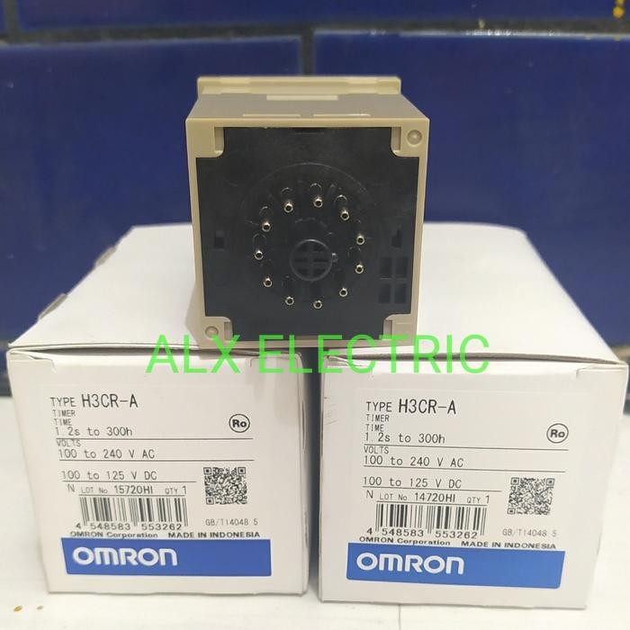 TIMER OMRON H3CR-A 11 KAKI / 11 PIN 220V AC ORIGINAL
