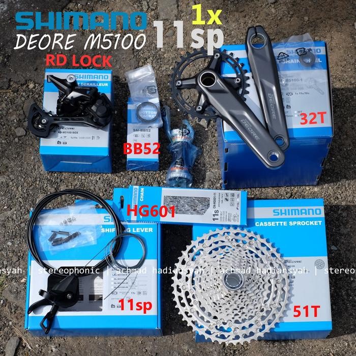 NEW Groupset SHIMANO DEORE M5100 11speed Groupset DEORE M5100 11 speed