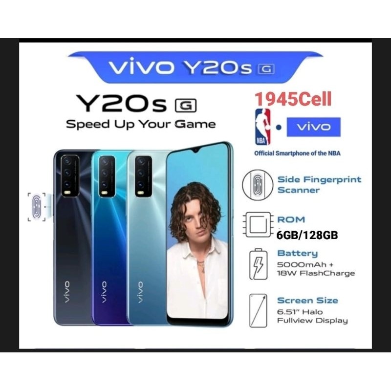 Promo Vivo Y20S Ram 6Gb 128Gb Garansi 1 Tahun
