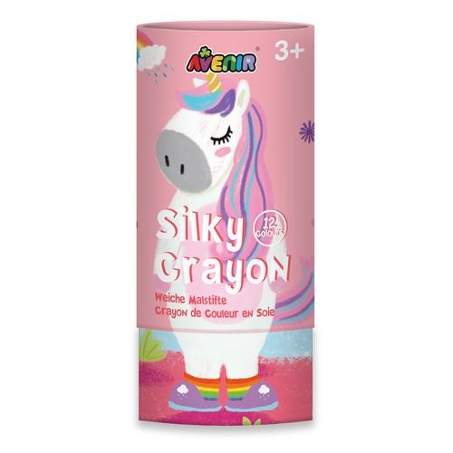 promo mainan edukasi avenir silky crayon 12 colour unicorn -bts196004 lucu untuk anak perempuan kado
