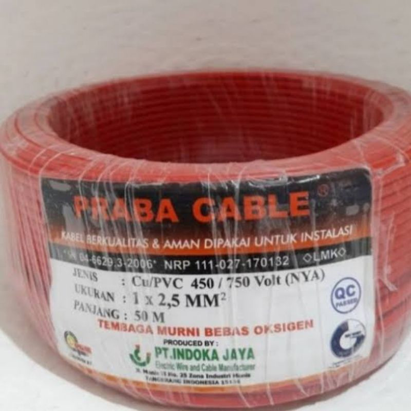 Kabel Nya 2.5 50M, 100M Praba