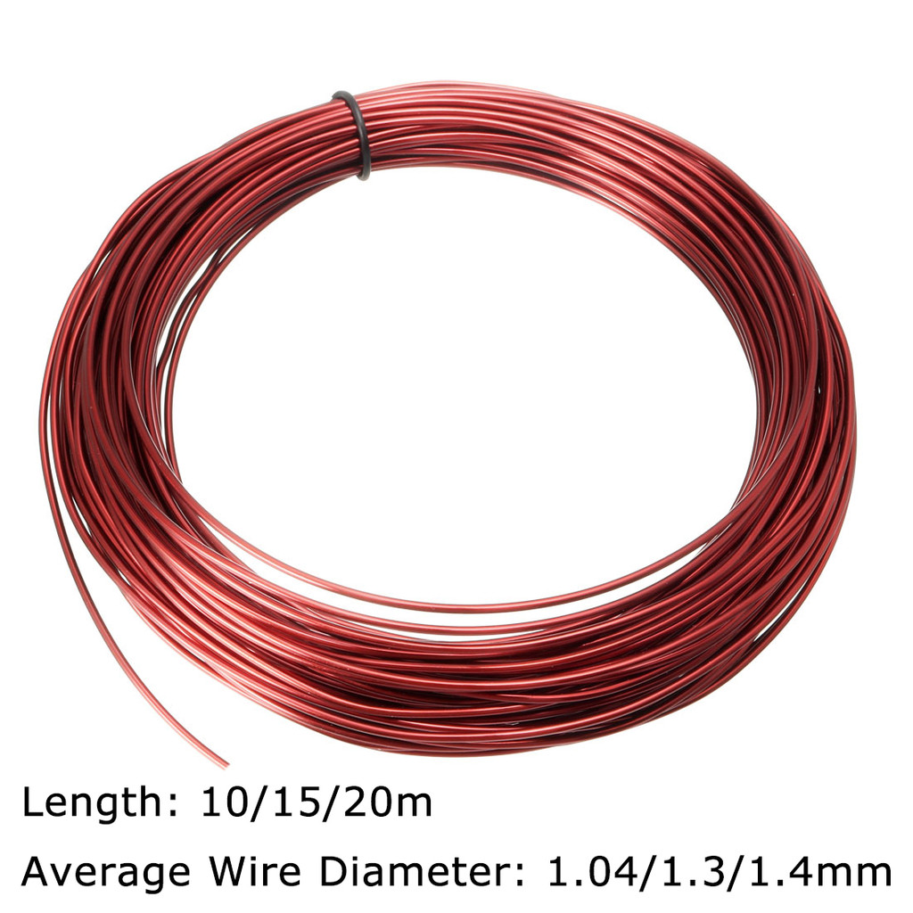 10/15/20m Enameled Copper Wire 1.04-1.4mm Cable Copper Wire Magnet Wire Magnetic Coil Winding Wire F
