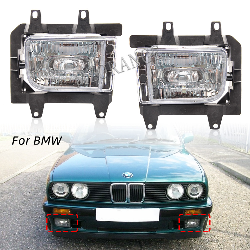 1 Pair Fog Lights for BMW E30 318i 318is 325i 325is 325e 325es 325iX Fog Light Assembly Front Bumper