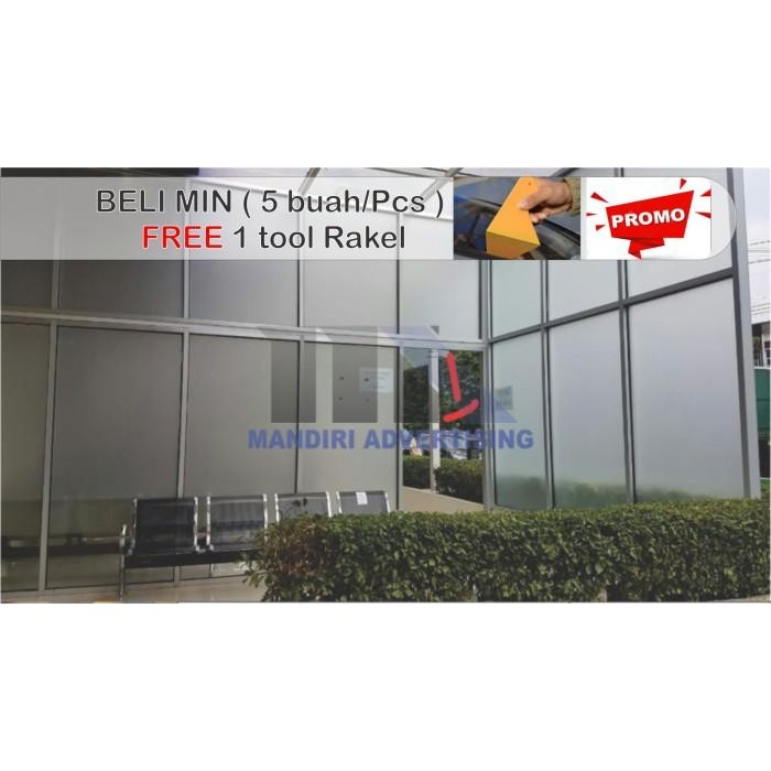 (Allthebest) STIKER KACA FILM BURAM SANDBLAST ukuran 150cm x 25cm