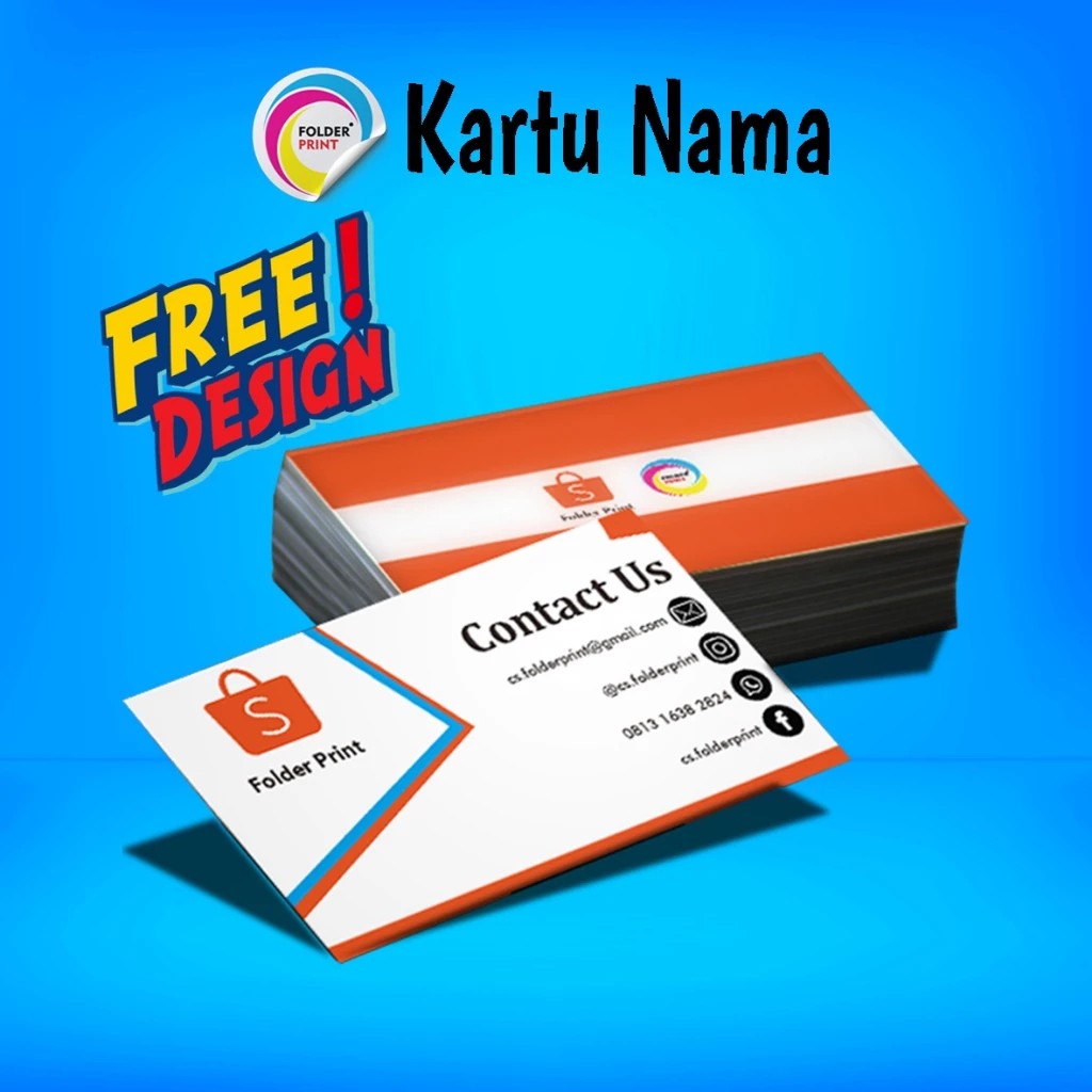 

Cetak Kartu Nama Murah Ekonomis Free Design