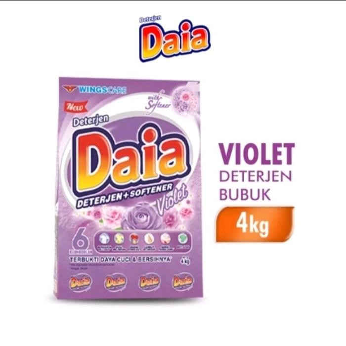 DAIA Deterjen bubuk 4kilo anti bau apek