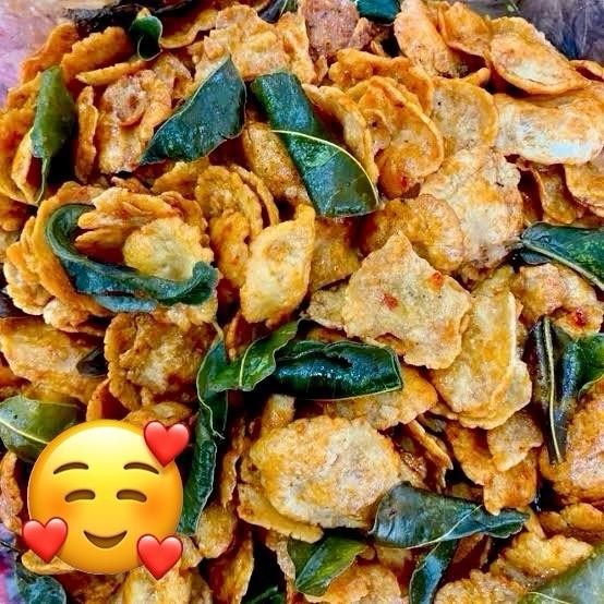 

1KG EMPING PEDAS MANIS KUALITAS SUPER (PREMIUM) KERIPIK EMPING PEDES DAUN JERUK / KRIPIK EMPING