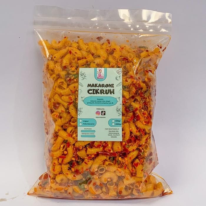 

1KG MAKARONI PEDAS DAUN JERUK DAN ORIGINAL KRIUK RENYAH GURIH JAJANAN CEMILAN KERUPUK KRISPI