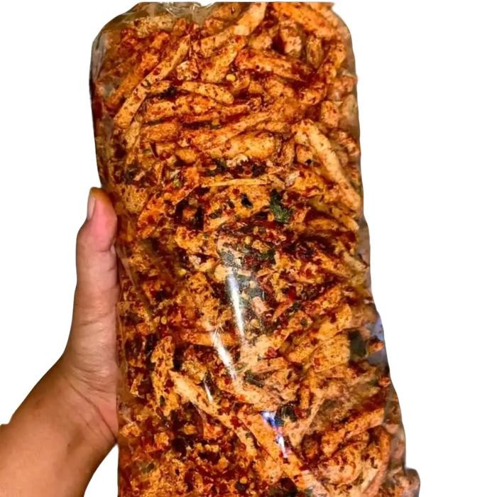 

Basreng Pedas Seblak kering Daun Jeruk Cikruh Baso Goreng 1kg/500gram/250gram Cemilan Pedas Food