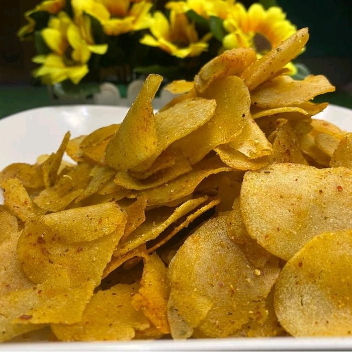 

Makanan Gurih dan Renyah Oleh Oleh Khas Garut - Moring / Cimol Kering Pedas 1kg - Manis, Food,