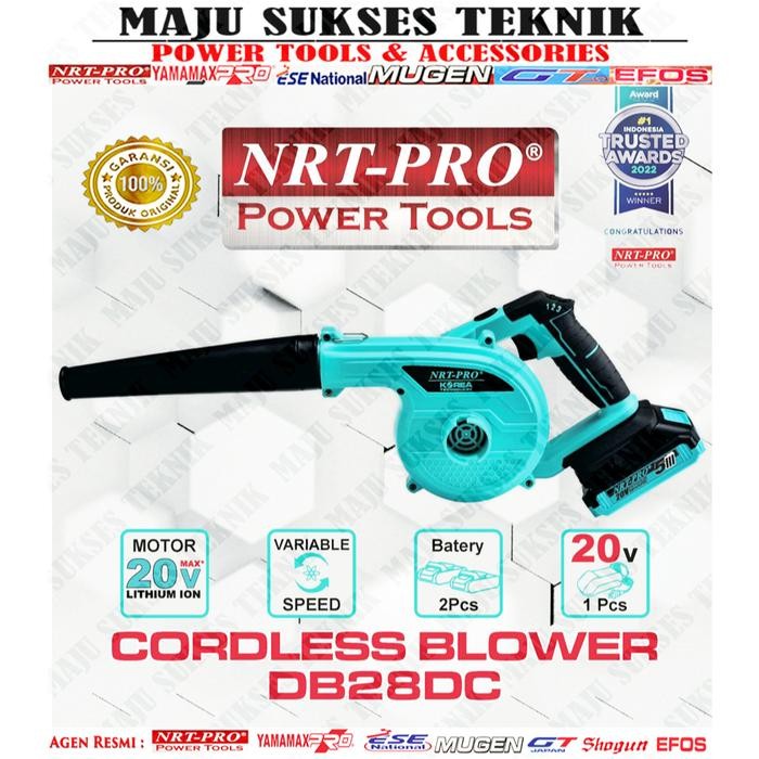 Nrt Pro Db28Dc Blower Tangan Berbaterai / Cordless Blower Vacuum
