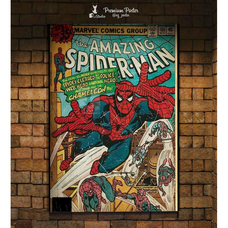 (Allthebest) Poster Spider-Man Comic Cover - Poster Spider-Man