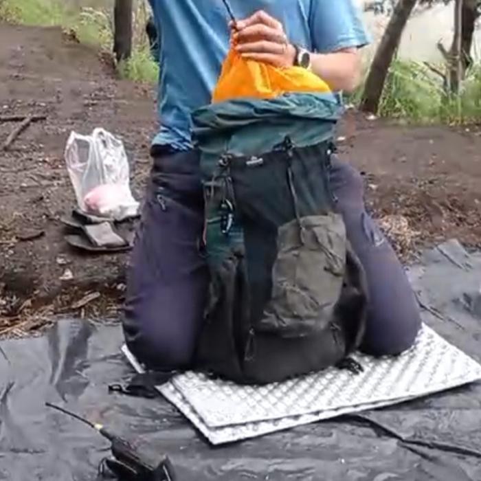 stuff sack serut packing 70lt waterproof hiking ultralight