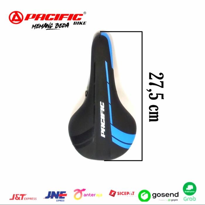 Sadel Sepeda Mtb Lipat Bmx Fixie Pacific Hitam Lis Merah Biru Kuning #Gratisongkir