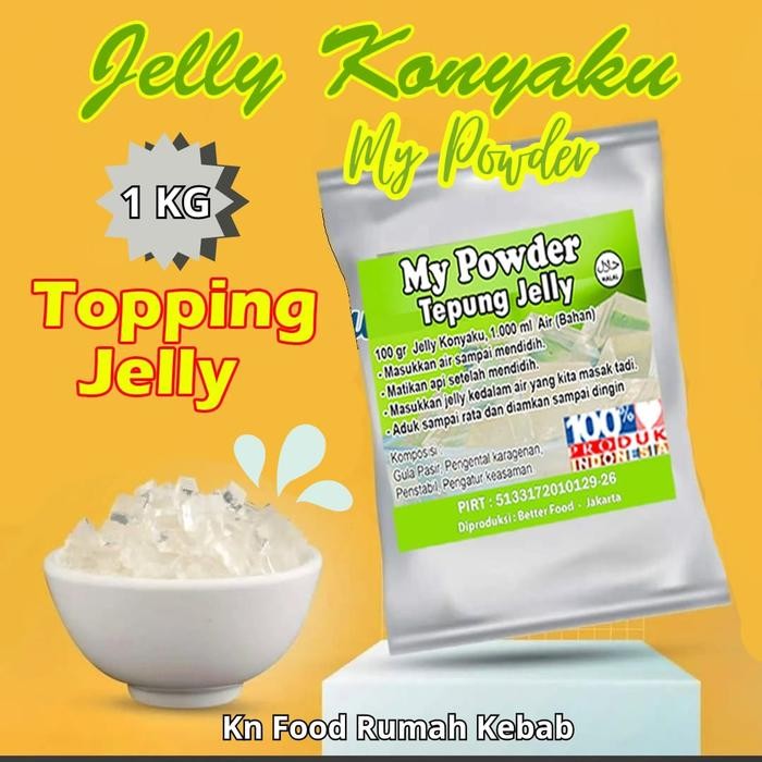 

Tepung Jelly Powder 1 Kg- Jelly Konyaku bubuk Jelly Powder 1000 grm