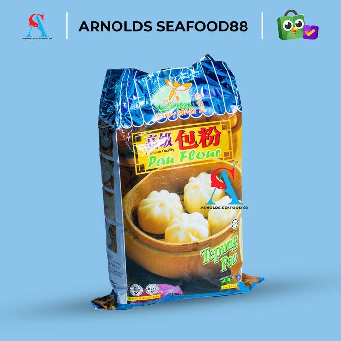 

Happy Grass Tepung Pao Bakpao 1,3kg / Instant Flour Premiun Wheat Pau