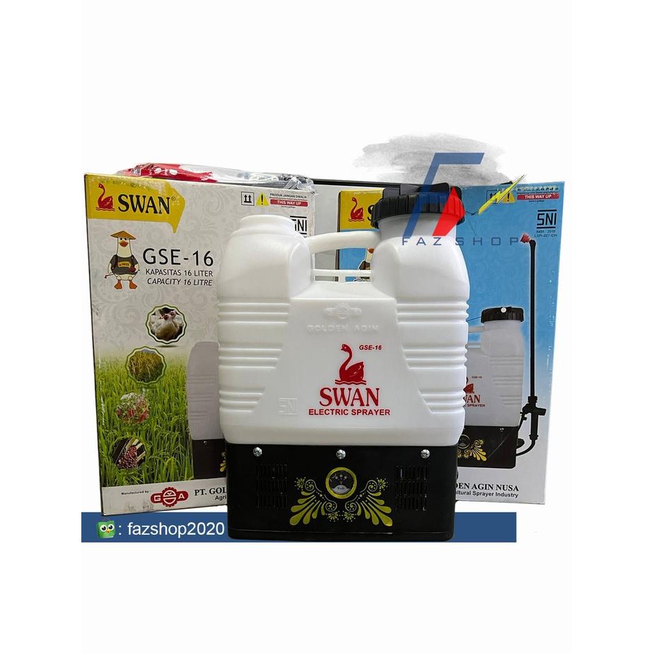 semprotan tangki sprayer elektrik SWAN GSE black