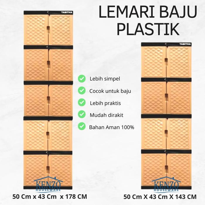 Lemari Plastik Susun 2 Lemari Baju Plastik Susun 2 Minimalis Kuat Gratisongkir