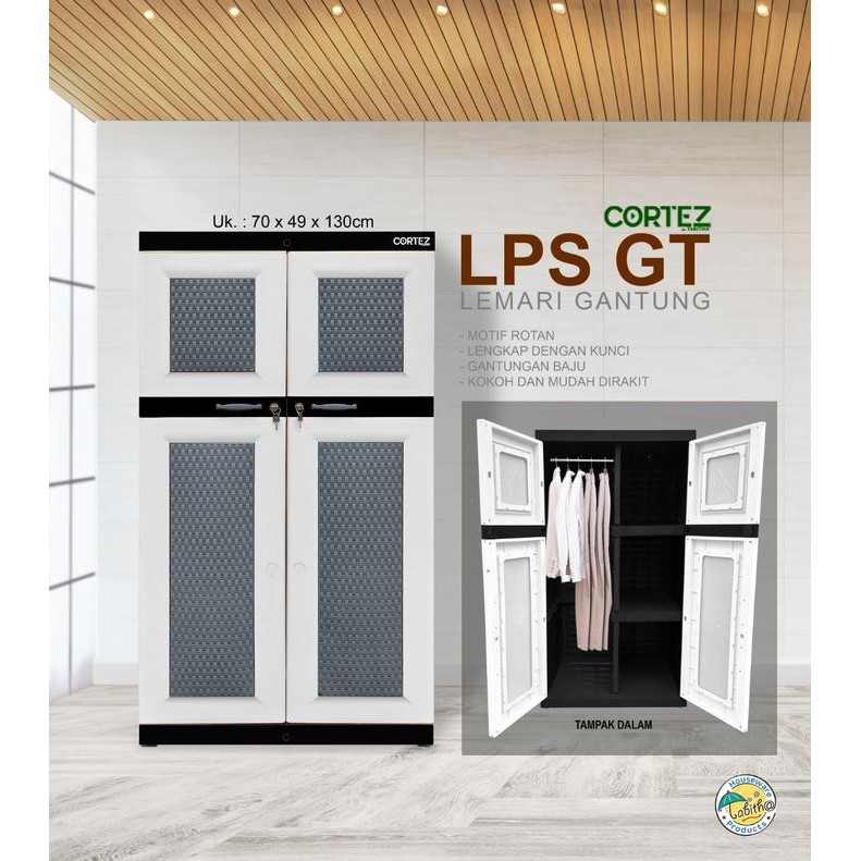 Lemari Plastik Gantung Cortez Lps Gt Gratisongkir