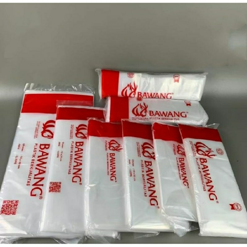Kantong Plastik PE / Plastik PE Bawang 10x20 10x25 12x25 12x30 14x35 15x30