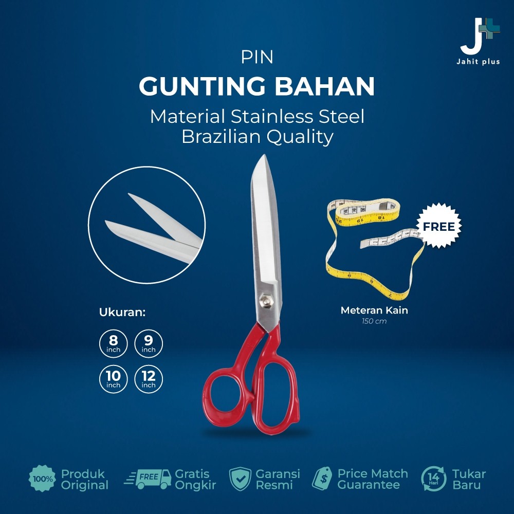

Gunting Potong Bahan Ain Tailor El Brazil Pin Brt 8 9 10 11 12 Inch