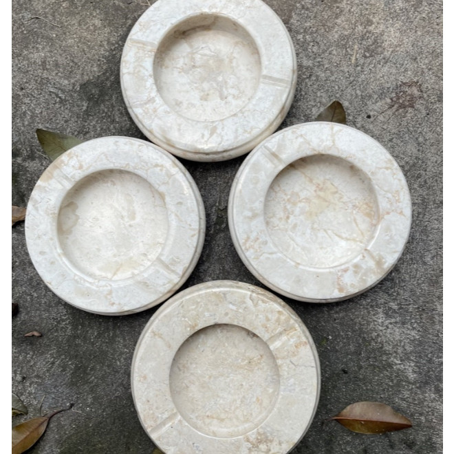 Asbak Batu Marmer/Marble Ashtray/Asbak Marmer Bulat