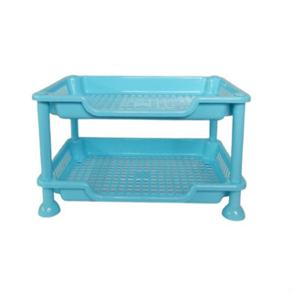 Rumahleha Rak Plastik Segi Empat 2 Susun Dan 3 Susun Serbaguna Tempat Penyimpanan Alat Tulis Obat