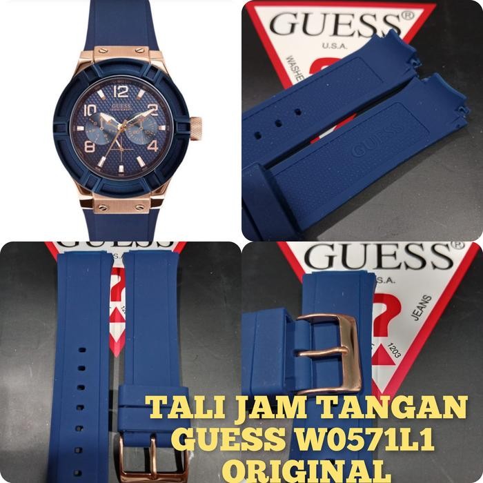 Tali jam tangan Karet Guess W0571L1 Original