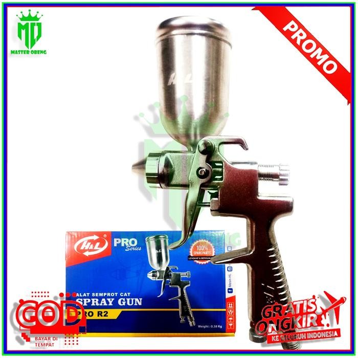 Alat Penyemprot Cat Spet 200Ml Titanium - Shogun Spray Gun R2 / K2 #Gratisongkir