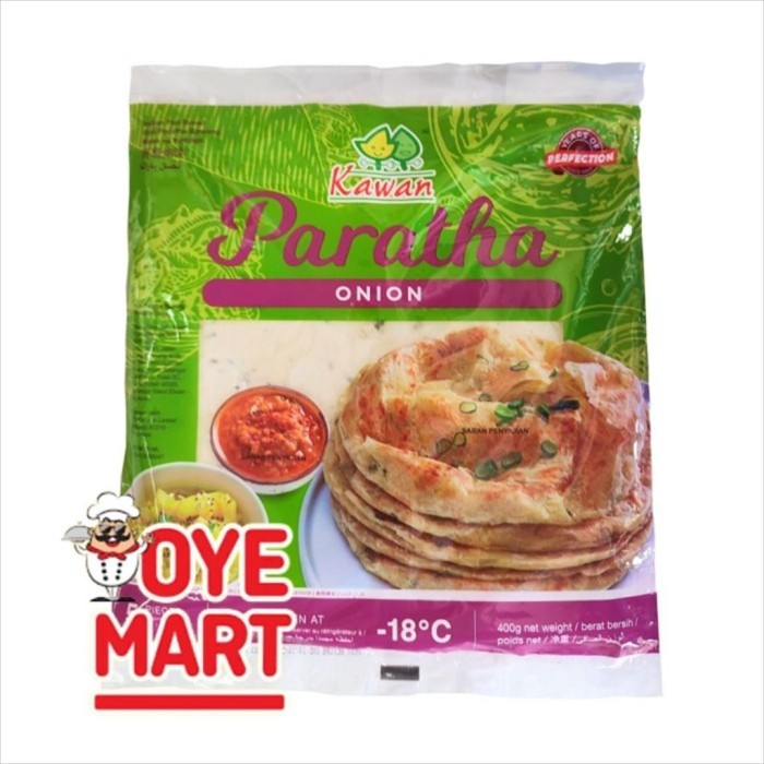 

JTTOP" KAWAN PARATHA ONION 400GR ISI 5 PCS / ROTI PARATHA BAWANG