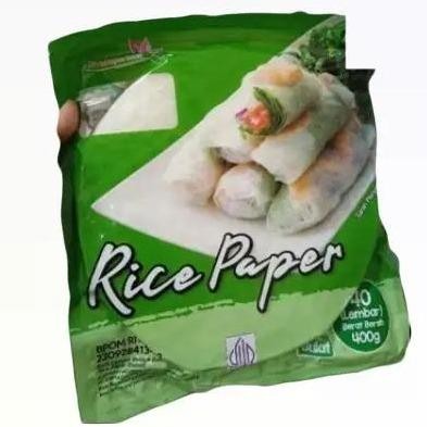 

JTTOP" RICE PAPER BULAT 400 G ISI 40 LEMBAR - BANH TRANG 22CM - KULIT LUMPIA VIETNAM- RICE ROLL-