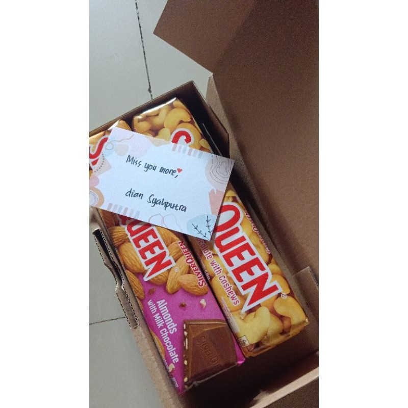 

Mamam_Asoy Silverqueen Almonds/Mede 55 Gram 1 Box (6 Pcs) Free Custom Ucapan