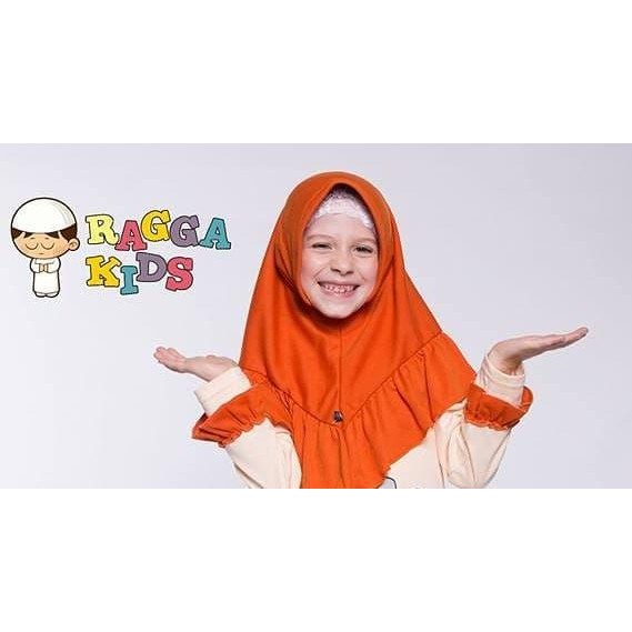 BEST SELLER (2-12 tahun) RGA Merah Bata Jilbab Anak Raggakids Khimar Aisyah Daily