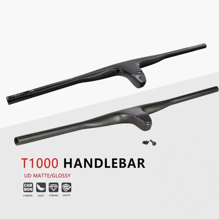 MTB Integrated Carbon Handlebar Stem 50 60 70 80 90 Stang Sepeda XC