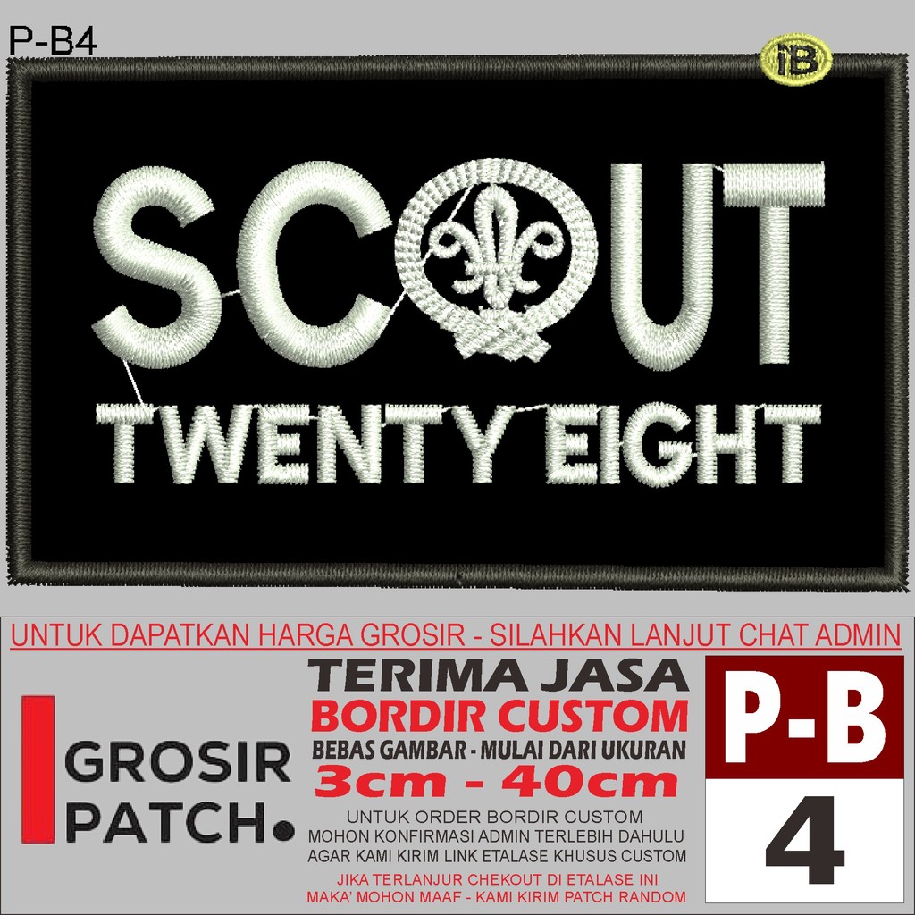 MB PATCH BORDIR P-B4 LOGO SCOUT AKSESORIS/EMBROIDERY