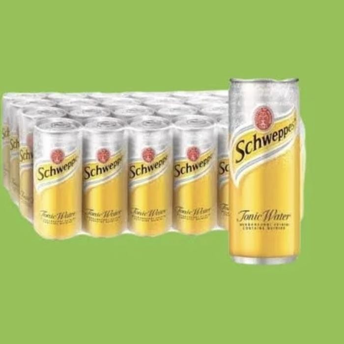 

Schweppes Tonic Water 250ml 1 Dus / Karton Isi 24 Kaleng 330ml Air Tonik