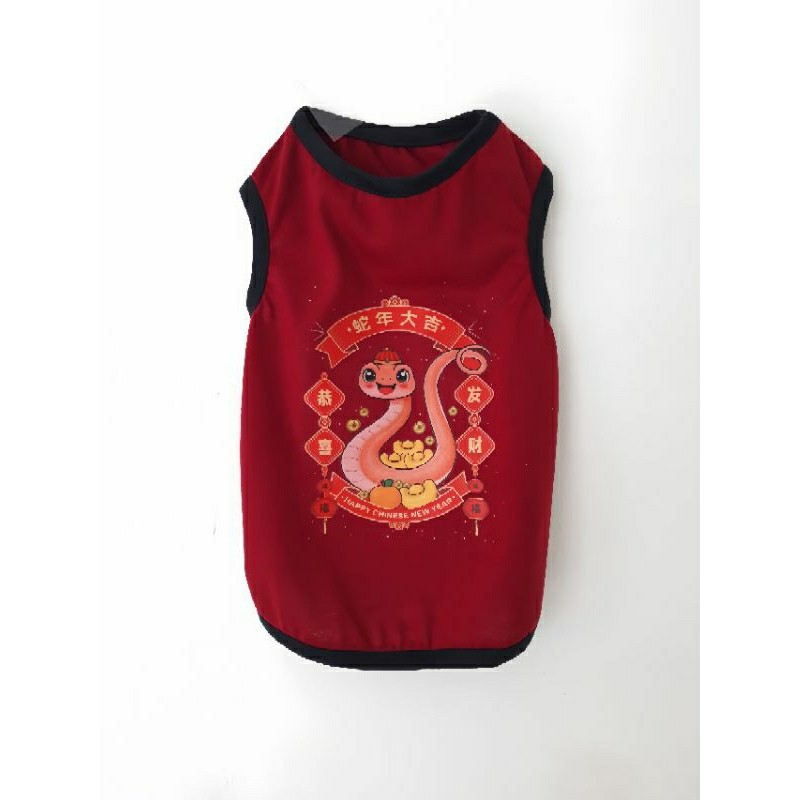 Baju anjing baju imlek anjing aksesoris anjing