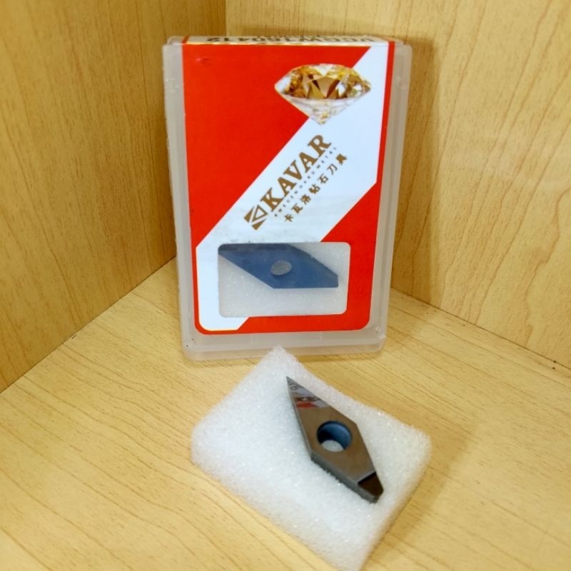 1pcs Insert PCD KAVAR bubut kinclong original baru VCGW160412 aluminium kinclong mata pisau bubut