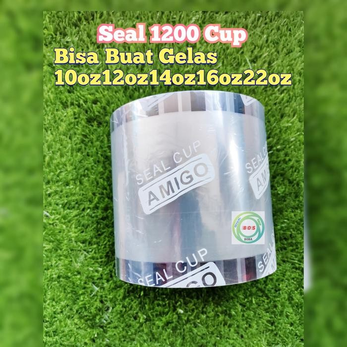 Seal Cup Polos Plastik Lid Cup Amigo 1200 CUP