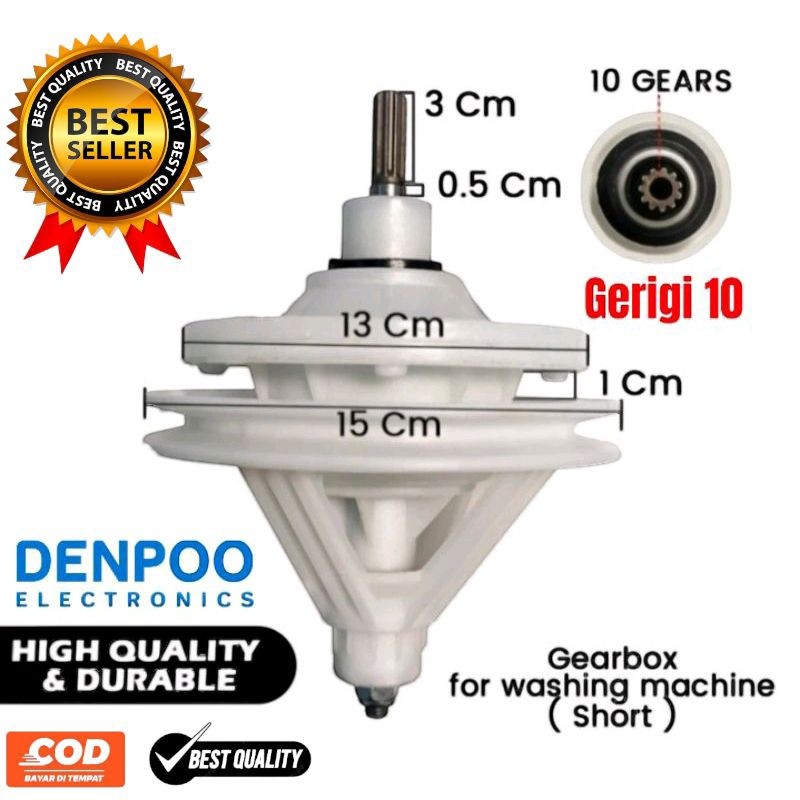 Gearbox Gerbok Mesin Cuci Denpoo DW1190 DW8907 Mesin Cuci Denpoo 2 Tabung