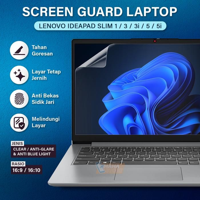 Anti Gores Lenovo Ideapad Slim 1 3 3i 5 5i 14" Screen Guard Glare Blue
