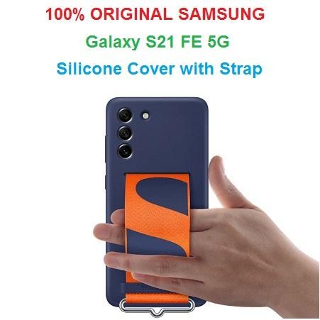 SAMSUNG Silicone Cover with Strap Galaxy S21 FE 5G Original 100%