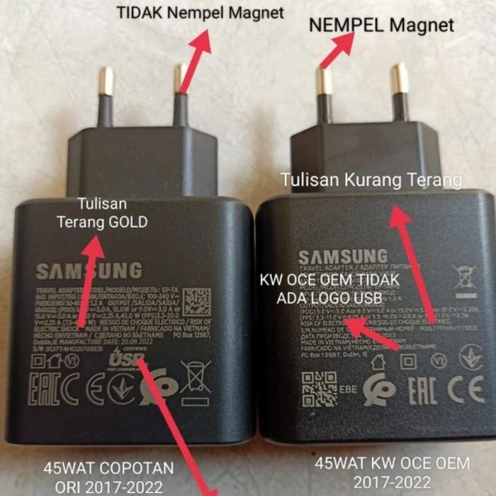 Charger Samsung Galaxy Copotan S23 S23 Ultra 45WAT