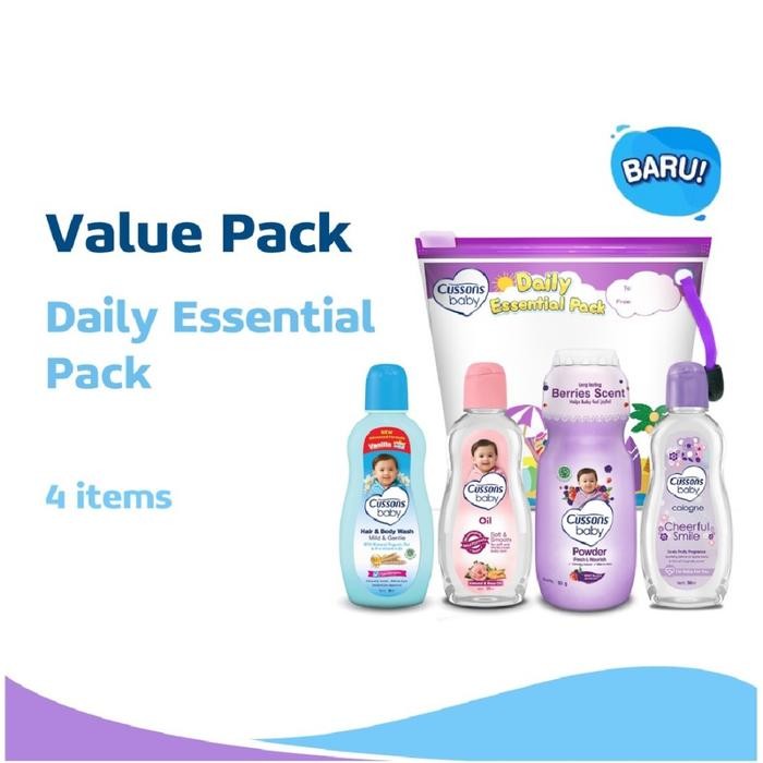 CUSSONS Gift Pack Gift Box Paket Perlengkapan Mandi Bayi Newborn