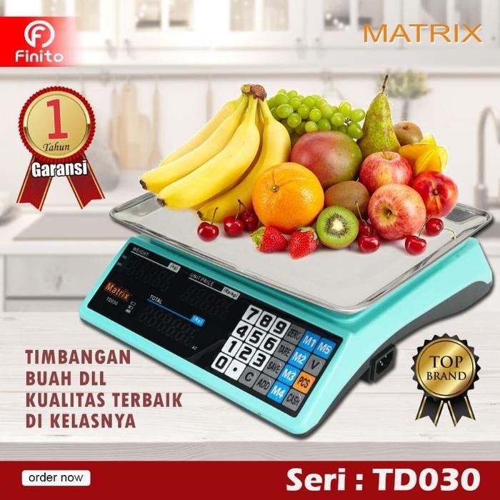 PREMIUM TIMBANGAN DIGITAL GSF FINITO KIMITSU GETRA TIMBANGAN BUAH / LAUNDRY 40 KG GARANSI 3 BULAN