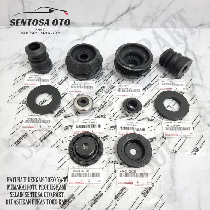 PREMIUM Karet Support Shock Set Bearing Stoper Tatakan Shock Extra Peredam Yaris Vios Gen 2 New Vios